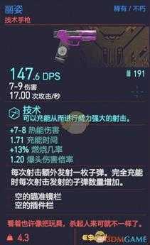 《赛博朋克2077》丽姿枪械图鉴