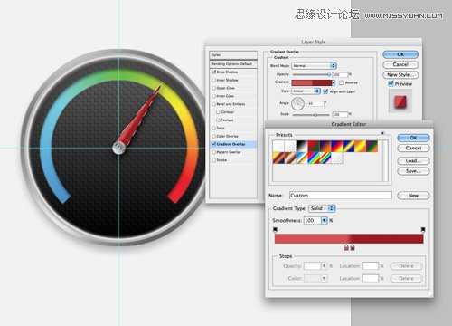 photoshop制作出精美的圆形仪表指针图标教程