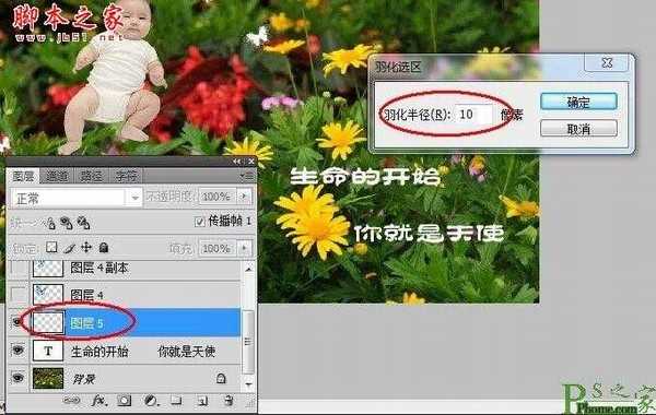 photoshop为宝宝写真照增加动态蝴蝶翅膀特效