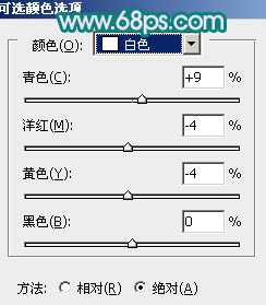 Photoshop为树林人物图片调制出梦幻的淡调青紫色