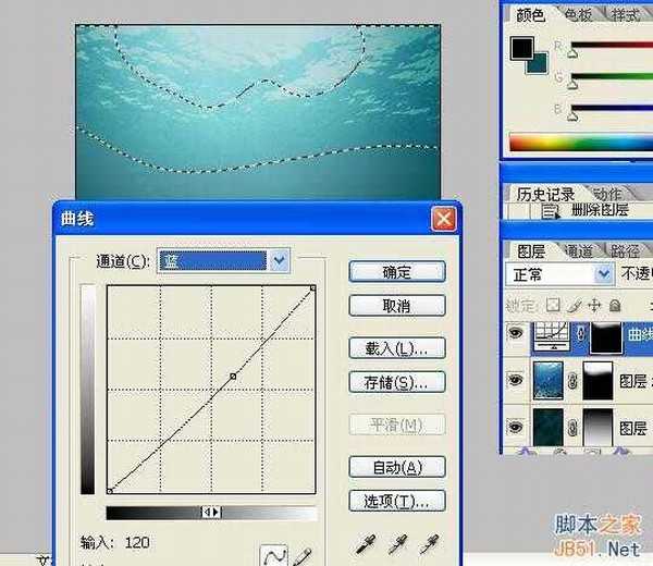 PS合成教程：PS合成正在下沉的水果图片