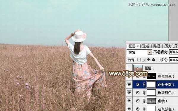 使用Photoshop给外景人像调出韩系粉色效果教程