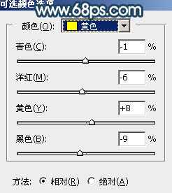 Photoshop调制出暗蓝秋季色树林人物图片