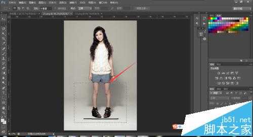 photoshop怎么拉长腿? 大长腿照片的制作方法