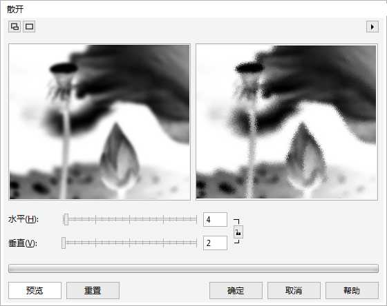 CorelDRAW制作真实照片处理成中国风水墨荷花效果图