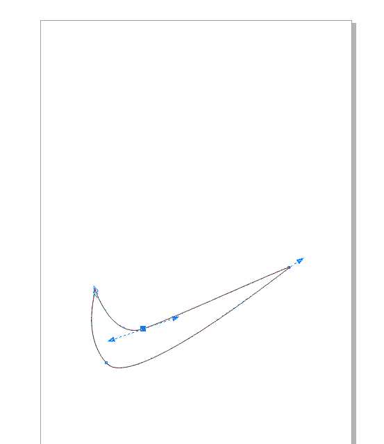 CorelDRAW贝塞尔工具绘制耐克标志