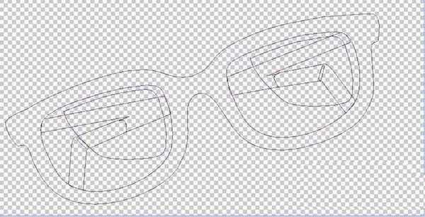 ps怎么画卡通效果的眼镜? ps手绘眼镜的教程
