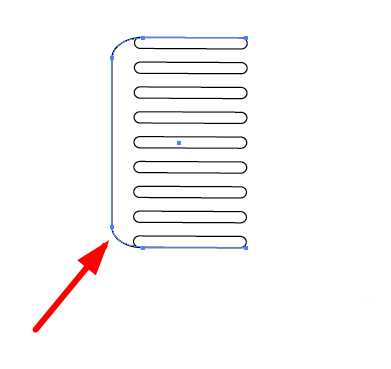 ai怎么画梳子标志? ai设计线条效果梳子的教程