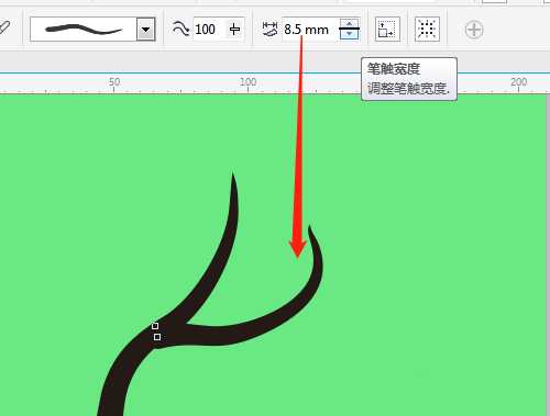 cdrX7怎么绘制大树干? cdr大树的画法