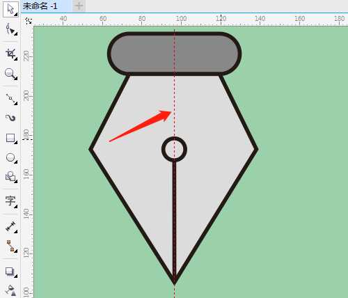 cdr怎么画钢笔笔尖形状? cdr钢笔头笔尖矢量图的画法